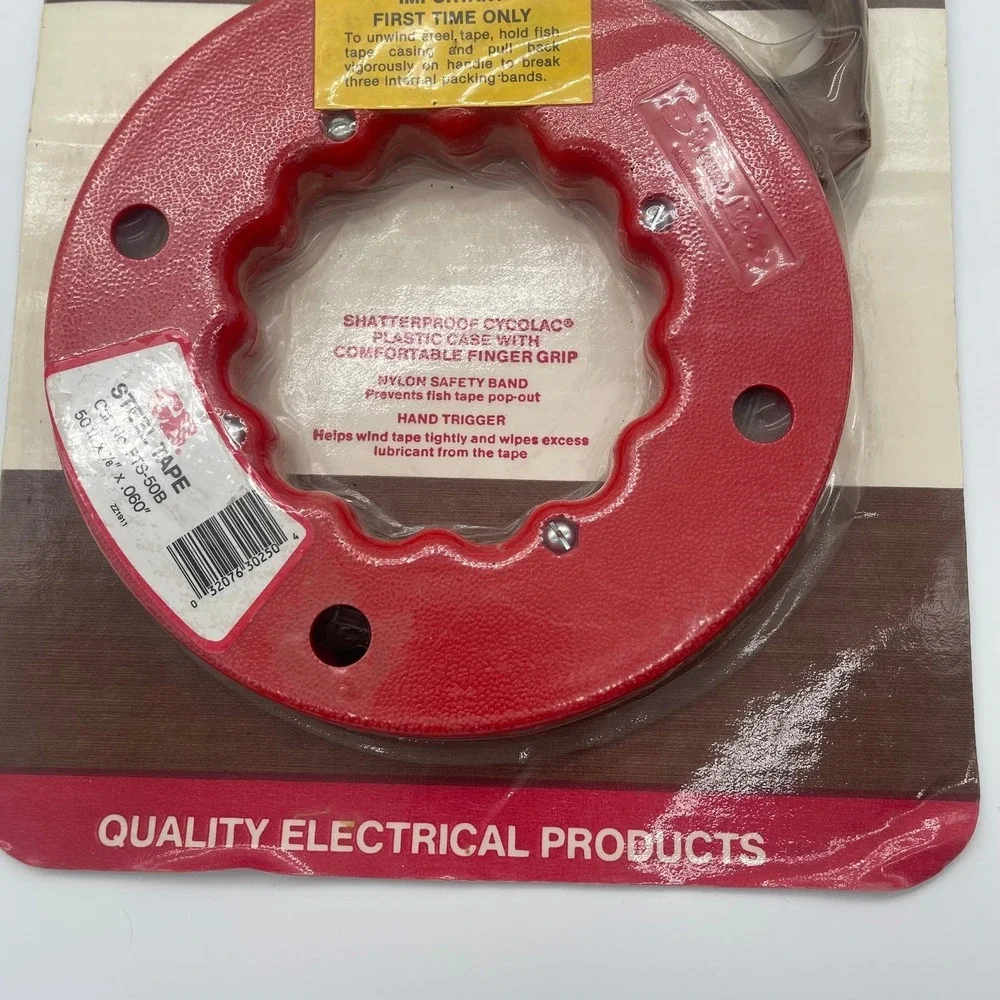 GB Stream Line 50' Steel Fish Tape FTS-50B Wire Puller New in‎ Package